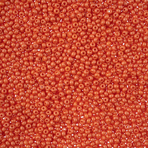 Preciosa Seedbead 11/0 - SB43143 Chalk PermaLux Dyed Orange