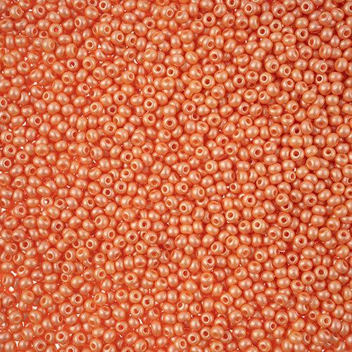 Preciosa Seedbead 11/0 - SB43144 Chalk PermaLux Dyed Apricot