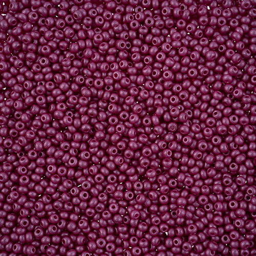 Preciosa Seedbead 11/0 - SB43152 Chalk PermaLux Dyed Purple