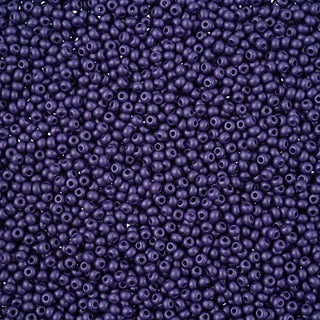 Preciosa Seedbead 11/0 - SB43154 Chalk PermaLux Dyed Dark Violet