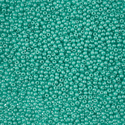 Preciosa Seedbead 11/0 - SB43155 Chalk PermaLux Dyed Mint