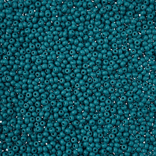 Preciosa Seedbead 11/0 - SB43157 Chalk PermaLux Dyed Teal