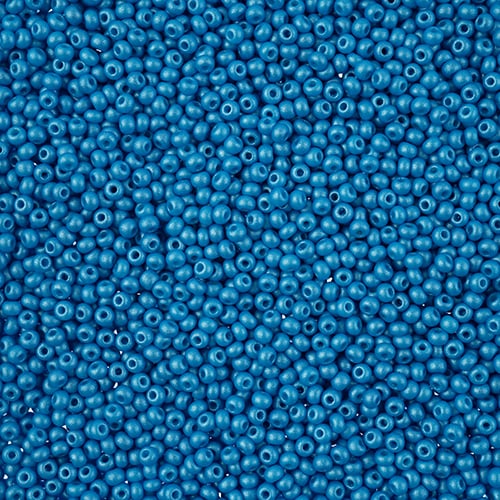 Preciosa Seedbead 11/0 - SB43158 Chalk PermaLux Dyed Dark Turquoise