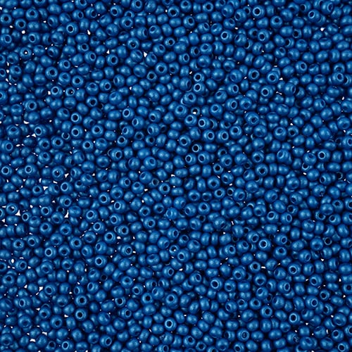 Preciosa Seedbead 11/0 - SB43160 Chalk PermaLux Dyed Blue