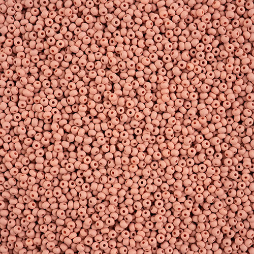 Preciosa Seedbead 11/0 - SB43167 Chalk PermaLux Dyed Light Brown Matt