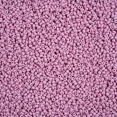 Preciosa Seedbead 11/0 - SB43173 Chalk PermaLux Dyed Violet Matt