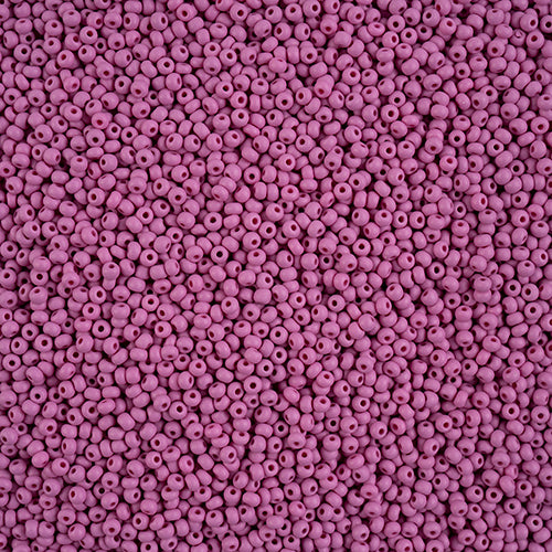 Preciosa Seedbead 11/0 - SB43174 Chalk PermaLux Dyed Purple Matt