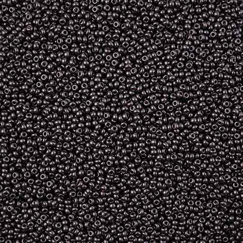 11/0 - SB43226 Pearl Black Jet Terra · Preciosa Seed Beads