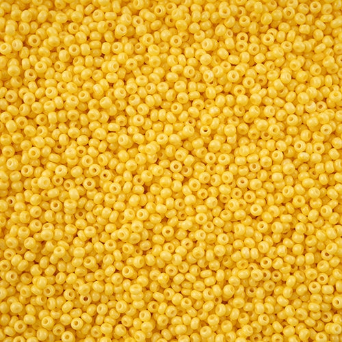 11/0 - SB43234 Yellow pollen Chalk dyed solgel · Preciosa Seed Beads