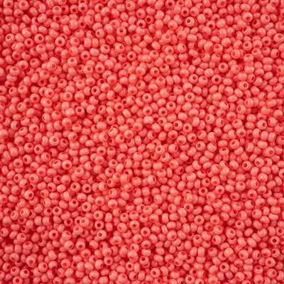 11/0 - SB43236 Coral pink Chalk solgel dyed · Preciosa Seed Beads