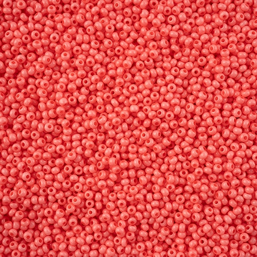 11/0 - SB43236 Coral pink Chalk solgel dyed · Preciosa Seed Beads