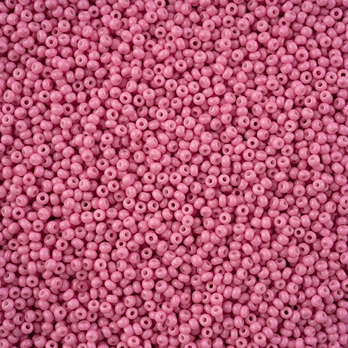 11/0 - SB43237 Pink gum Chalk dyed Solgel · Preciosa Seed Beads