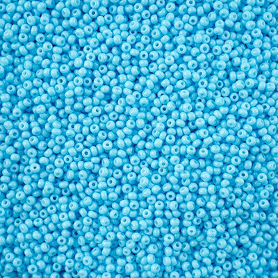 11/0 - SB43245 Aqua Chalk Dyed solgel  · Preciosa Seed Beads