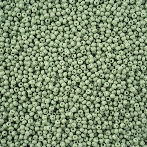 11/0 - SB43251 Eucalyptus Chalk dyed Solgel · Preciosa Seed Beads