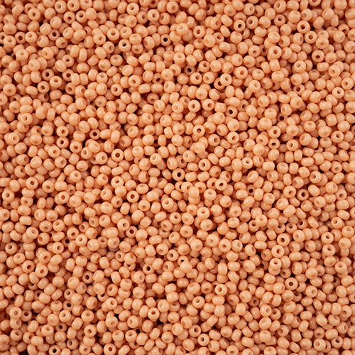 11/0 - SB43253 Peach Chalk dyed Solgel · Preciosa Seed Beads