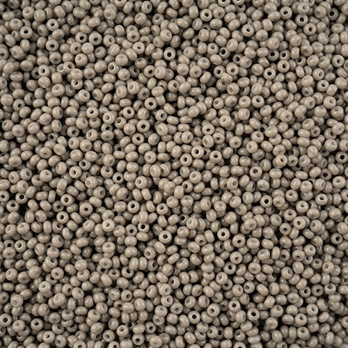 11/0 - SB43255 Slate gray Chalk dyed Solgel · Preciosa Seed Beads