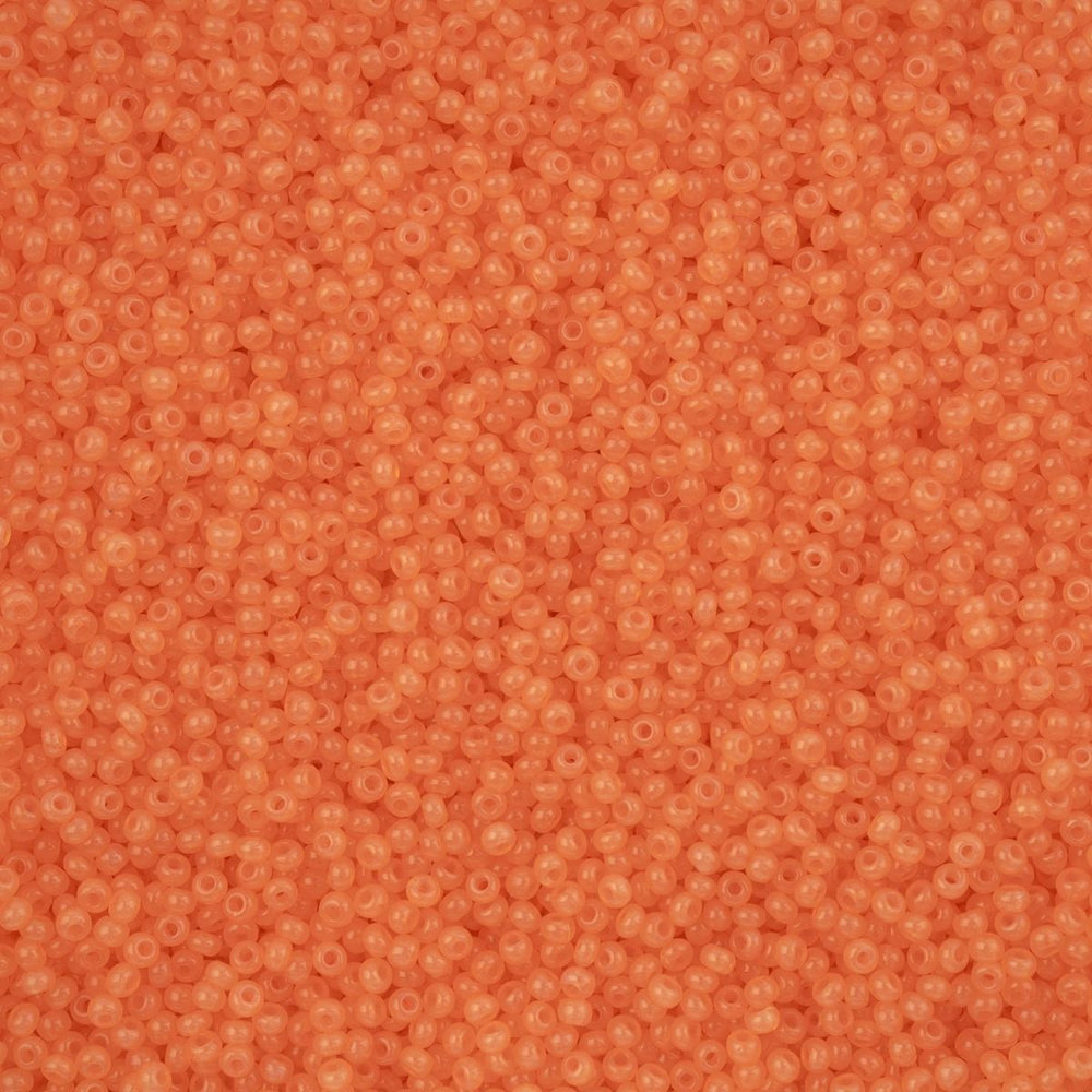Preciosa Seedbead 11/0 - SB43257 Alabaster Orange Solgel