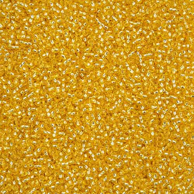 11/0 - SB43280 Silverlined Yellow Solgel · Preciosa Seed Beads