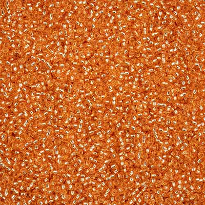 11/0 - SB43281 Silverlined Orange Solgel · Preciosa Seed Beads