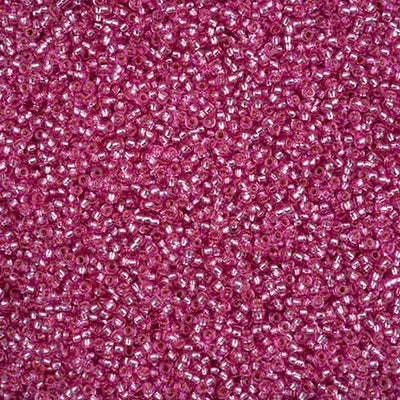 11/0 - SB43283 Silverlined Bubble Gum Pink Solgel · Preciosa Seed Beads