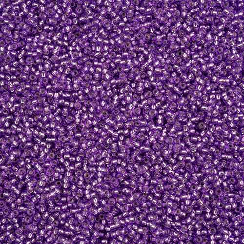 11/0 - SB43288 Silverlined Grape Solgel · Preciosa Seed Beads