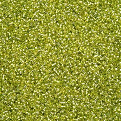 11/0 - SB43294 Silverlined Light Green Solgel · Preciosa Seed Beads