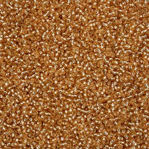 11/0 - SB43299 Silverlined Light Brown Solgel · Preciosa Seed Beads