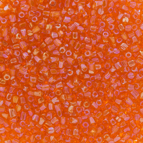 Preciosa Seedbead 3-Cut 9/0 - SB0018L Transparent Orange Luster