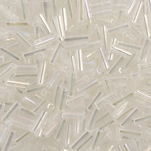 N°3 (6mm) Bugle - Preciosa® CZECH Perles de verre / Ø=1.0mm