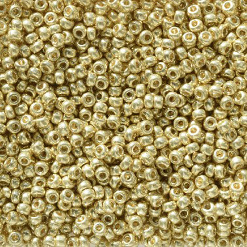 Miyuki Seed Beads 11/0 - SB5102 Duracoat Galvanized Light Gold
