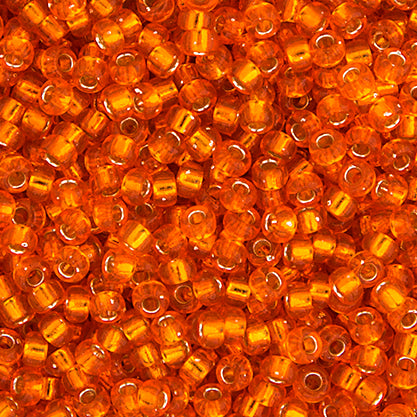 Miyuki Seed Beads 15/0 - SB0008 Orange Silver Lined