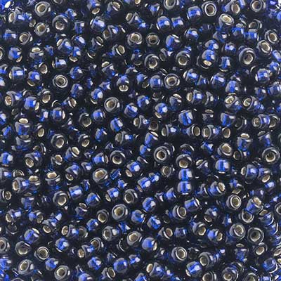 Miyuki Seed Beads 15/0 - SB4281 Duracoat Silver lined Dyed Navy