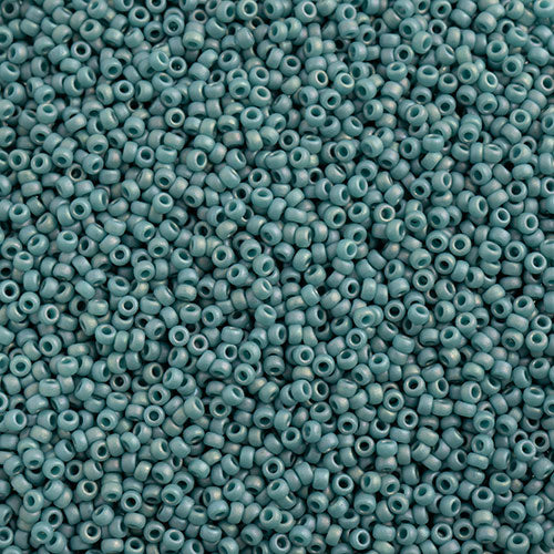 Miyuki Seed Beads 15/0 - SB4702 Opaque Frosted Glazed Rainbow Arctic Blue Matte AB