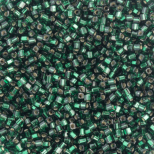 Miyuki Square Beads 1,8 mm - SQB0027 Dark Green Silver Lined