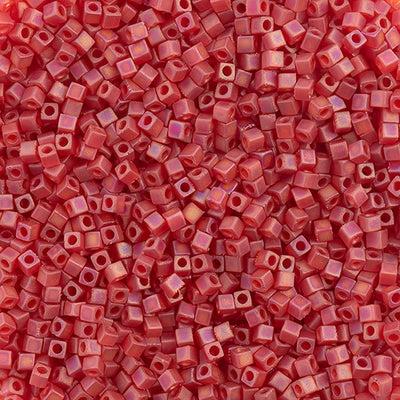 Miyuki Square Beads 1,8 mm - SQB0140FR Transparent Red Orange AB Matte