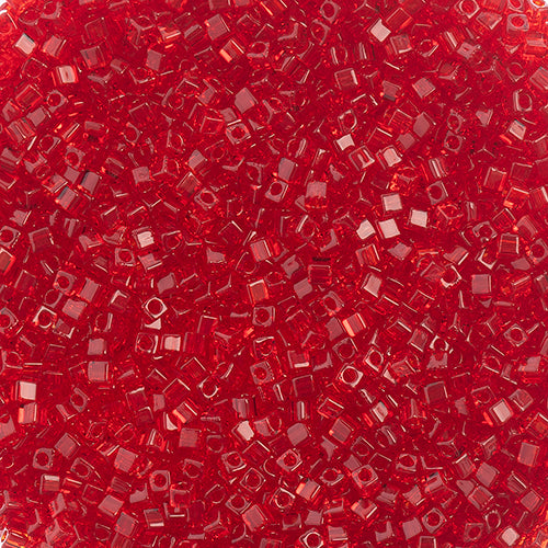 Miyuki Square Beads 1,8 mm - SQB0141 Transparent Ruby Transparent