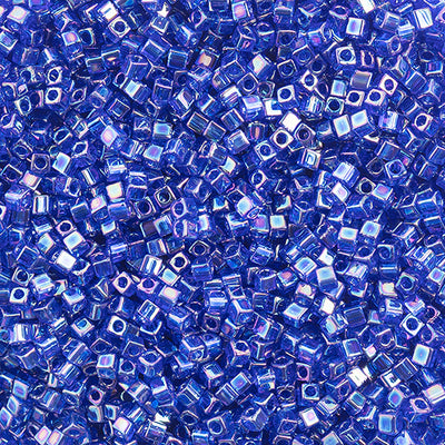 Miyuki Square Beads 1,8 mm - SQB0177 Transparent Cobalt Blue AB