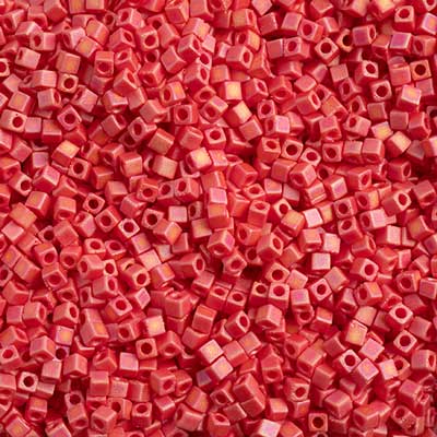 Miyuki Square Beads 1,8 mm - SQB0408FR Opaque Red AB Matte