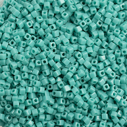 Miyuki Cube 1.8 mm - SQB0412 Turquoise vert Opaque