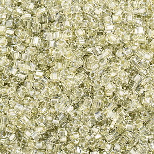 Miyuki Square Beads 1,8 mm - SQB1527 Sparkling Sage Lined Crystal
