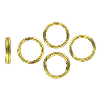 6 mm - Split Rings Gold