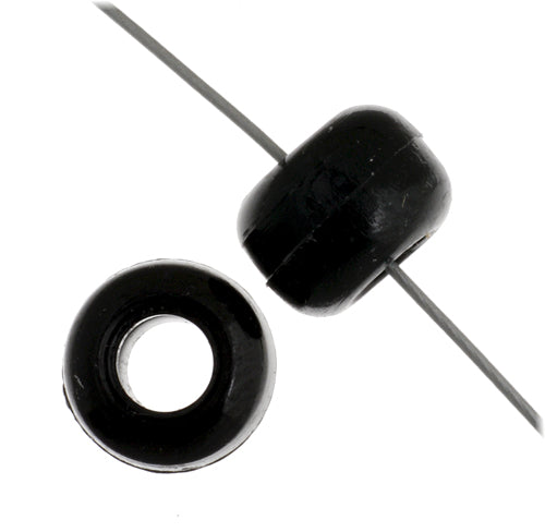 9mm - Plastic Crow Beads Opaque (1000pcs)