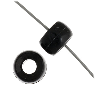 6 mm - Perles mini «Crow» en plastique opaque (1000pcs)