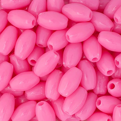 9x6mm - Plastic Oval Beads  · 1000 pcs