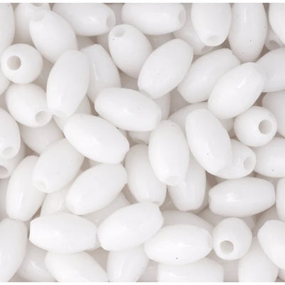 9x6mm - Plastic Oval Beads  · 1000 pcs