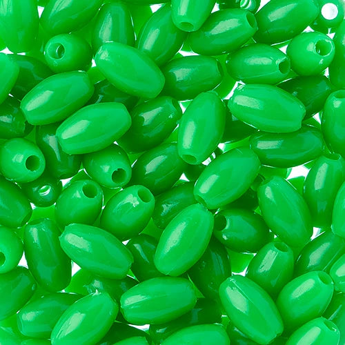 9x6mm - Plastic Oval Beads  · 1000 pcs