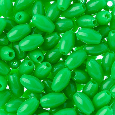 9x6mm - Plastic Oval Beads  · 1000 pcs