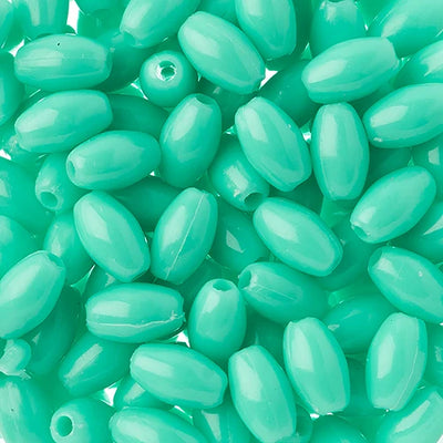 9x6mm - Plastic Oval Beads  · 1000 pcs