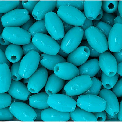 9x6mm - Plastic Oval Beads  · 1000 pcs