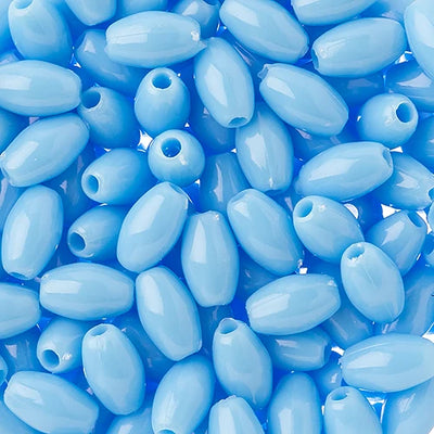 9x6mm - Plastic Oval Beads  · 1000 pcs